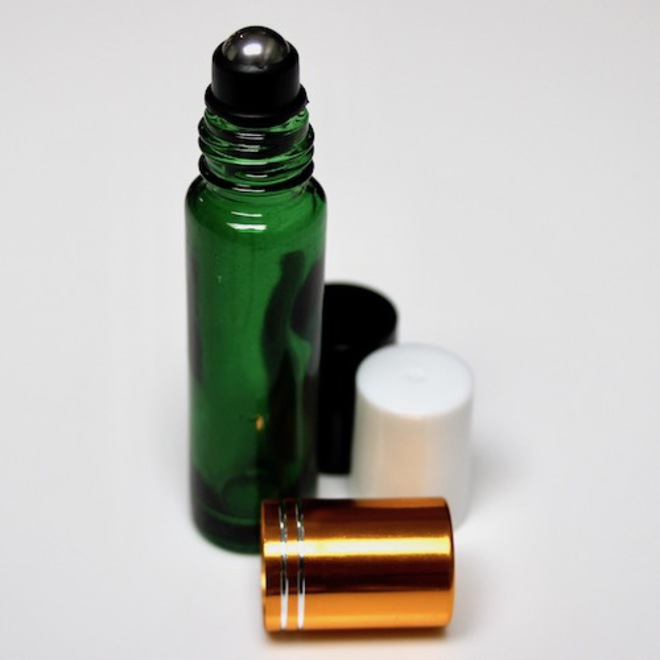 Green glass roll-on: 10ml image 0
